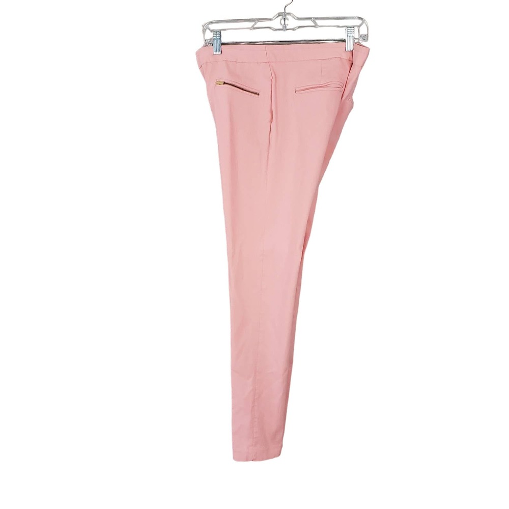 DKNY Peach Mid-Rise Stretch Straight Leg Skinny Pants 6
